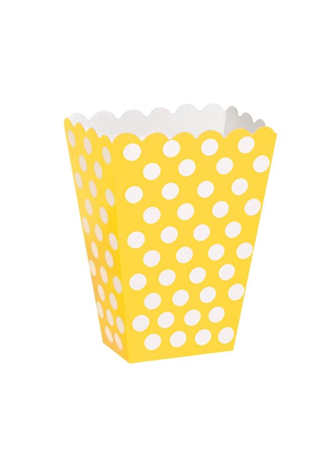 Unique صندوق هدايا بنقاط صفراء مشمسة