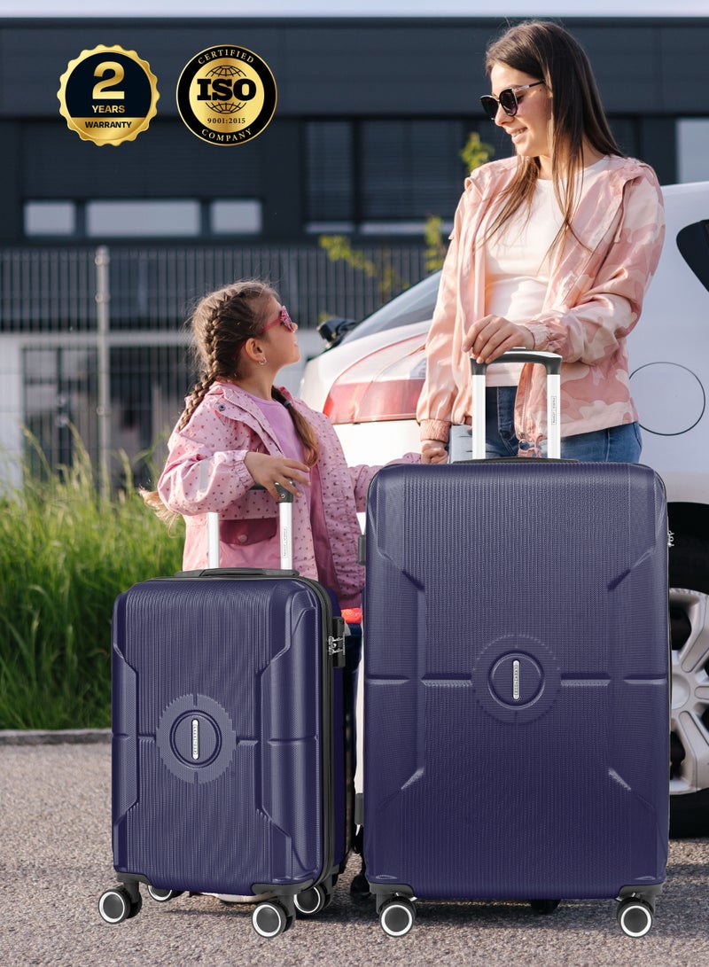 بارا جون مجموعة عربة أمتعة سباركل ABS ذات الجانب الصلب باللون الفضي - Image 5