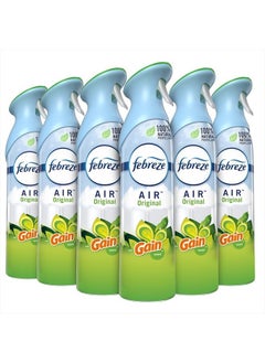 febreze Air Freshener and Odor Eliminator Spray, Gain Original Scent, 8.8 Oz (Pack of 6)  - Image 1