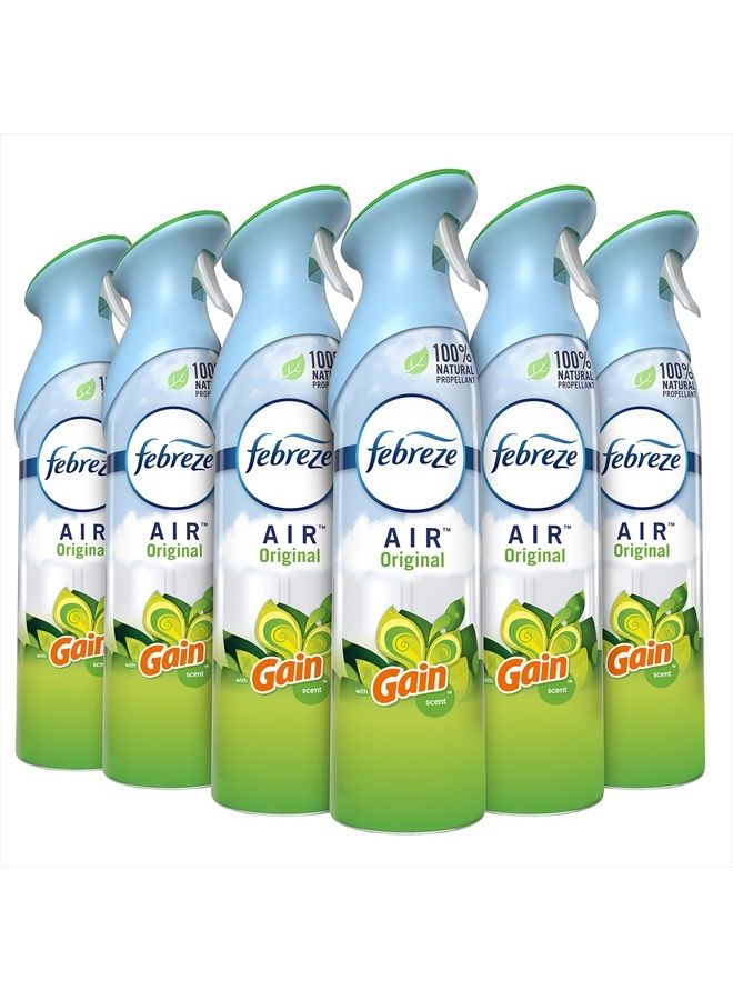 febreze Air Freshener and Odor Eliminator Spray, Gain Original Scent, 8.8 Oz (Pack of 6) - Image 1