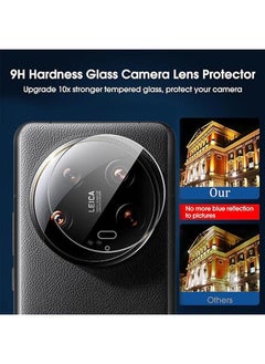 General Xiaomi 14 Ultra Screen Protector, [2+2 Pieces] Tempered Glass Camera Protector Glass Hydrogel Film Screen Protector, HD Screen Protector Tempered Film Camera Protector  - Image 5