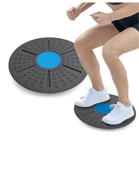 QSHOP®Body Balance Board, Non-Slip Round Wobble Board, Core Training Board, Perfect Balance Board for Core Strength, Balance and Coordination (Random Color)