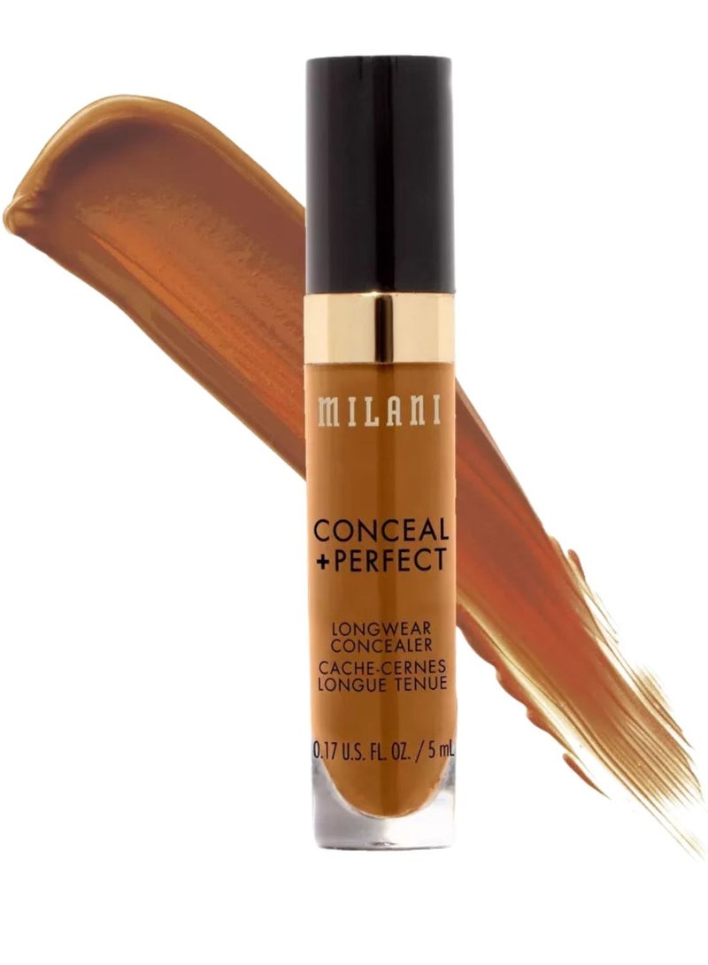 MILANI Milani Conceal + Perfect Longwear Concealer in 175 Warm Chestnut – Full Coverage, Lightweight Formula, 16-Hour Wear, Hydrating and Crease-Proof for Flawless Skin, 0.17 fl oz  - Image 1