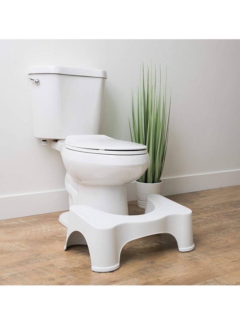 TIGER Step Stool for Western Toilet – Portable & Comfortable Sturdy Foot Step for Potty Training Kids & Adults, Big Size, White, Non-Slip, Easy to Use for Bathroom Access and Comfort – Ideal for Enhancing Toilet Independence and Safety - Image 5