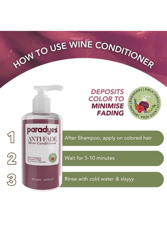 Paradyes - Anti Fade Wine Fresh Conditioner For All Types Of Hair, 1 Count - Image 1