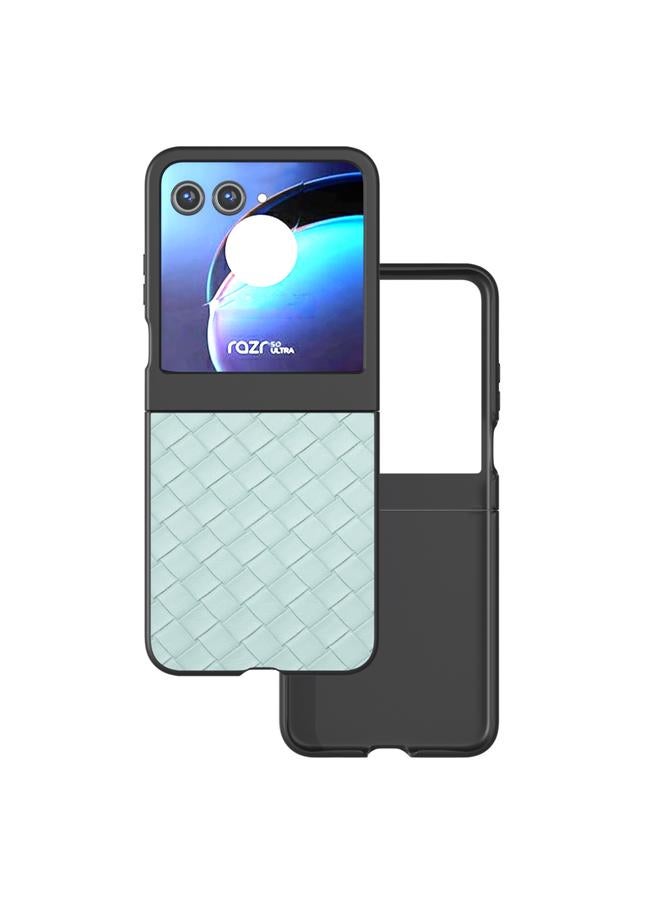 اس-توب جراب لهاتف موتورولا رازر 50، جراب هاتف من البولي يوريثان بإطار أسود وملمس منسوج - Image 1