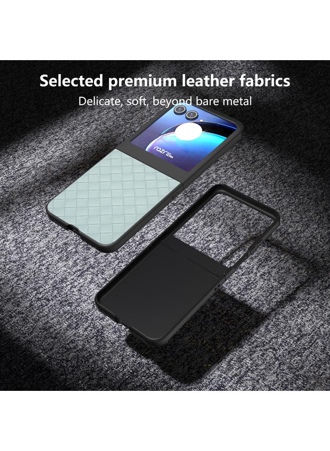 اس-توب جراب لهاتف موتورولا رازر 50، جراب هاتف من البولي يوريثان بإطار أسود وملمس منسوج - Image 4