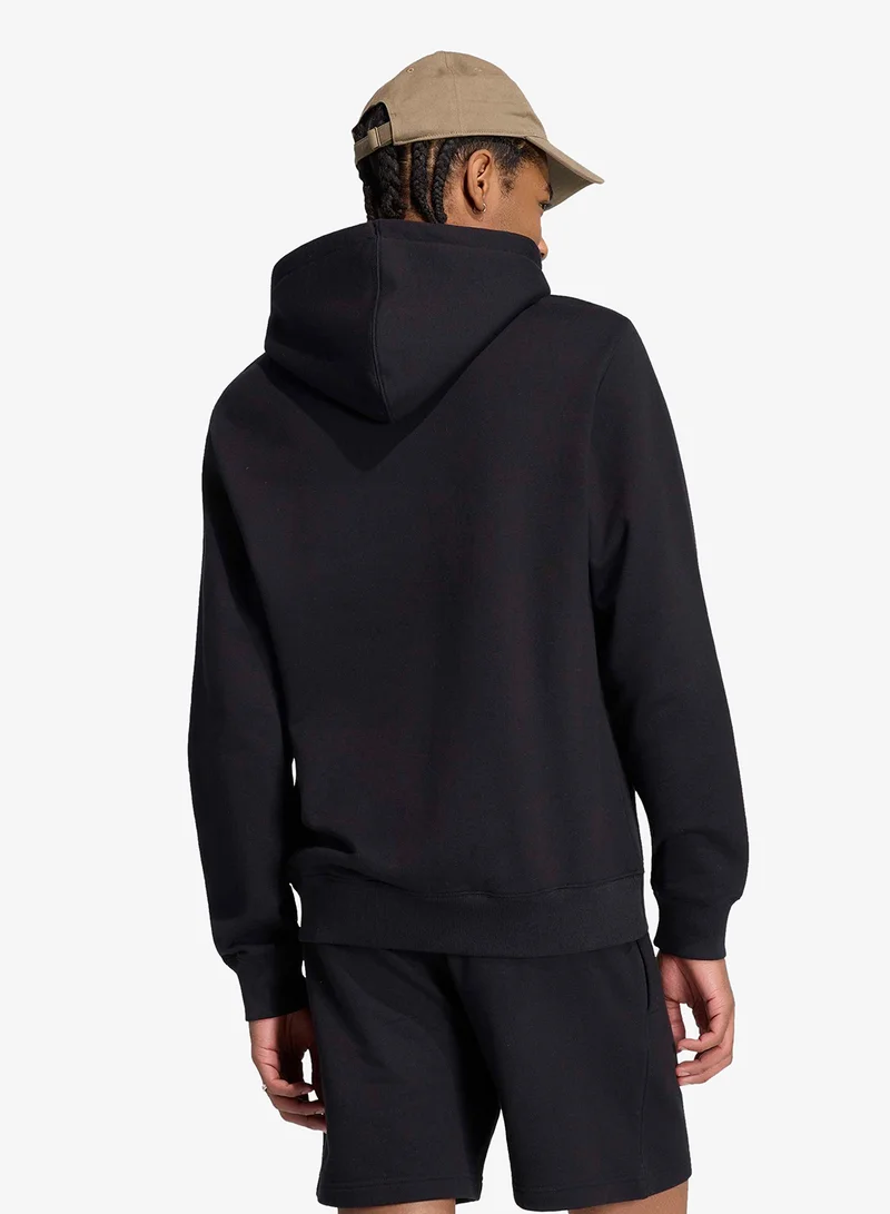 Adidas Originals BLACK Trefoil French Terry Hoodie for Men | Best Price UAE