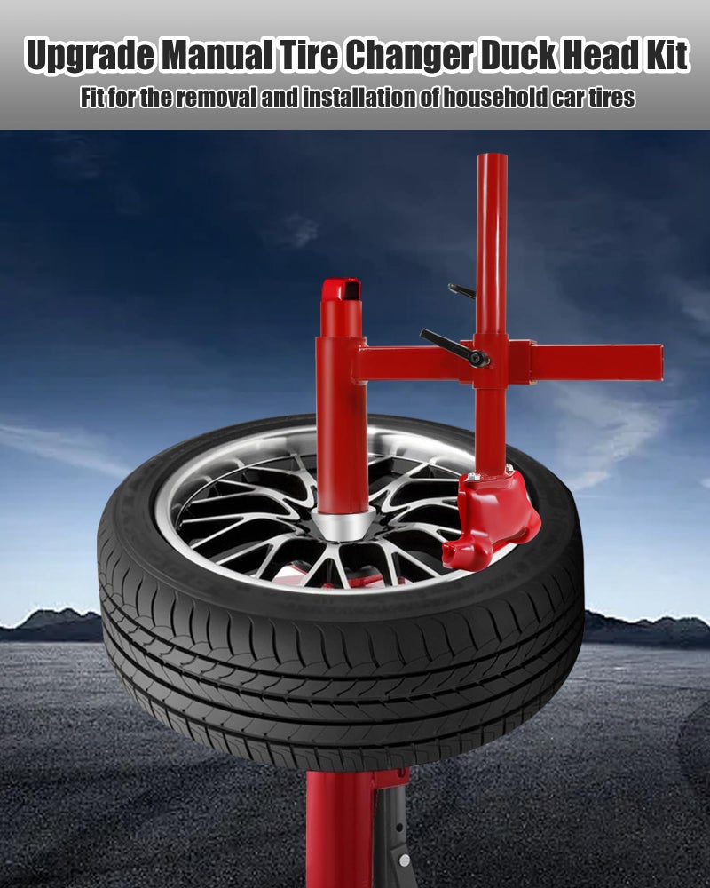 EXODIOS Upgrade Manual Tire Changer Duck Head Kit with Silver Cone, with Tire Changer Duck Head Fit for Most Car Tires (with Silver Cone) - Image 2
