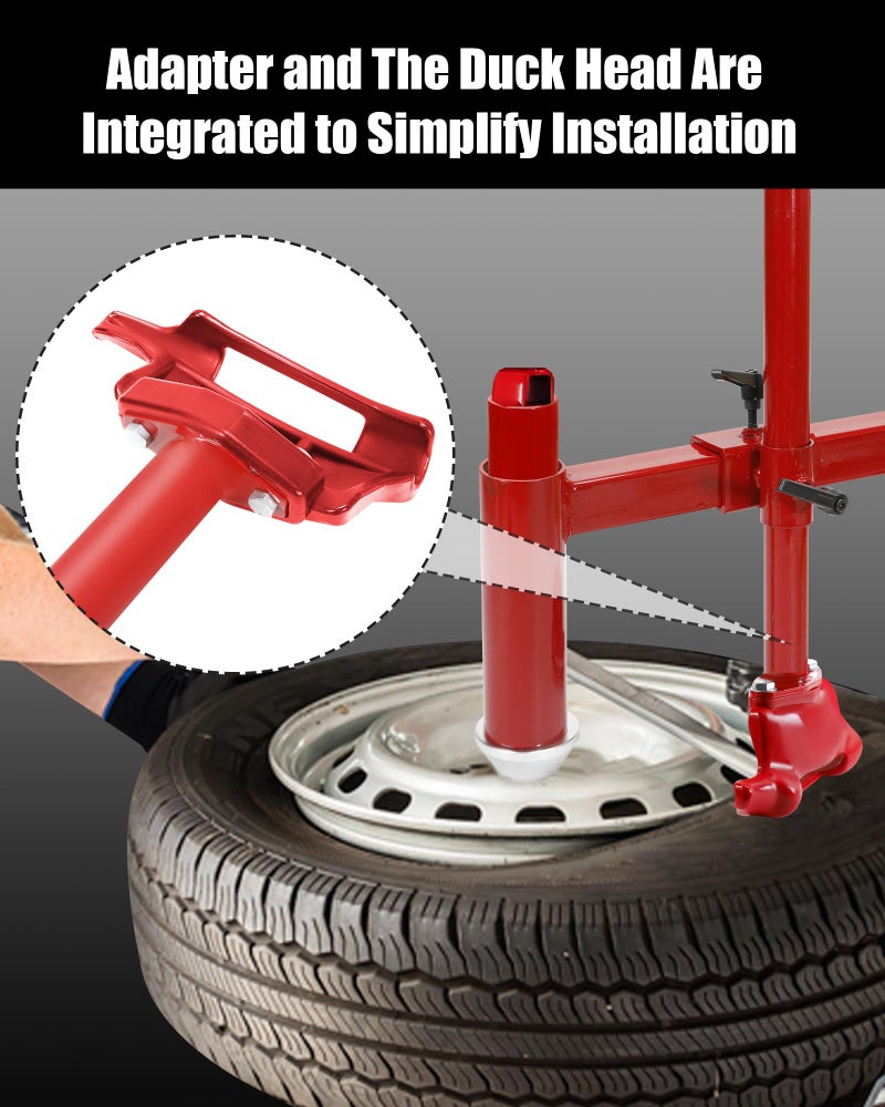 EXODIOS Upgrade Manual Tire Changer Duck Head Kit with Silver Cone, with Tire Changer Duck Head Fit for Most Car Tires (with Silver Cone) - Image 4