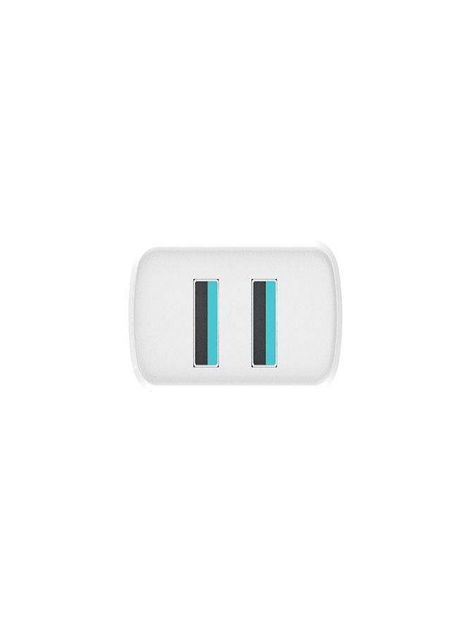 MIQIA 2.4A 2 Port US Charger Micro White - Image 4