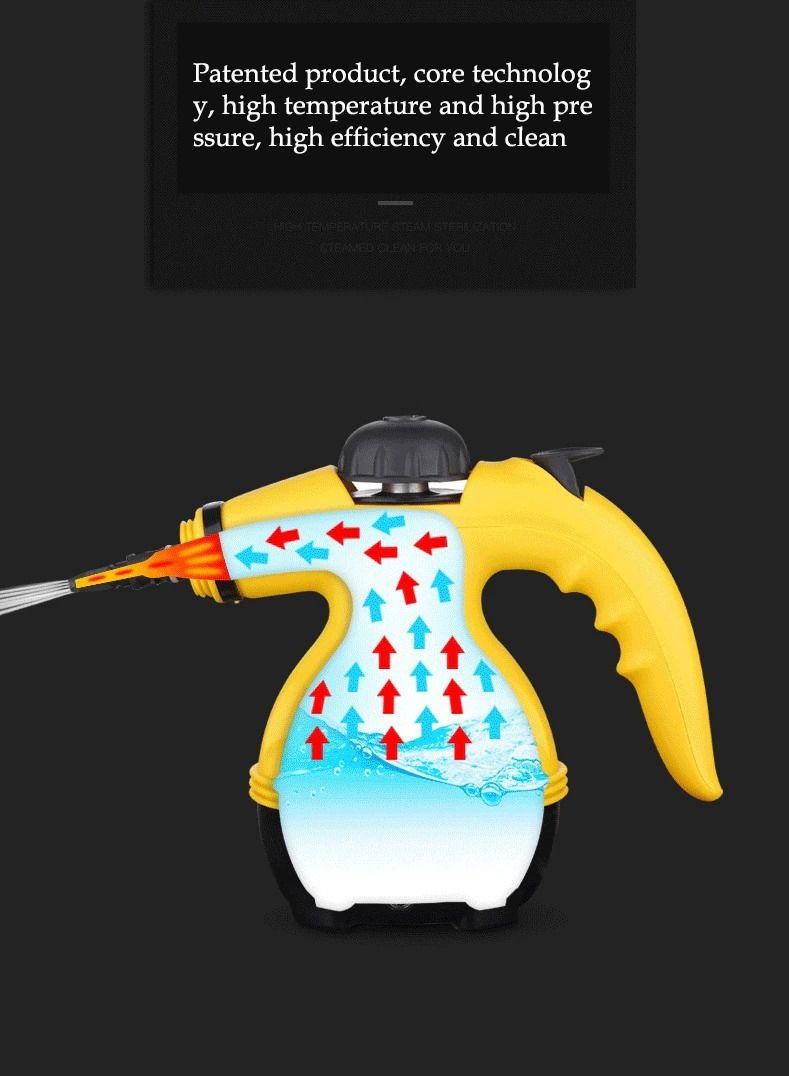DubaiGallery منظف بخاري كهربائي عالي الضغط محمول باليد للاستخدام المنزلي متعدد الأغراض أداة تنظيف أجهزة مكيف الهواء - Image 4