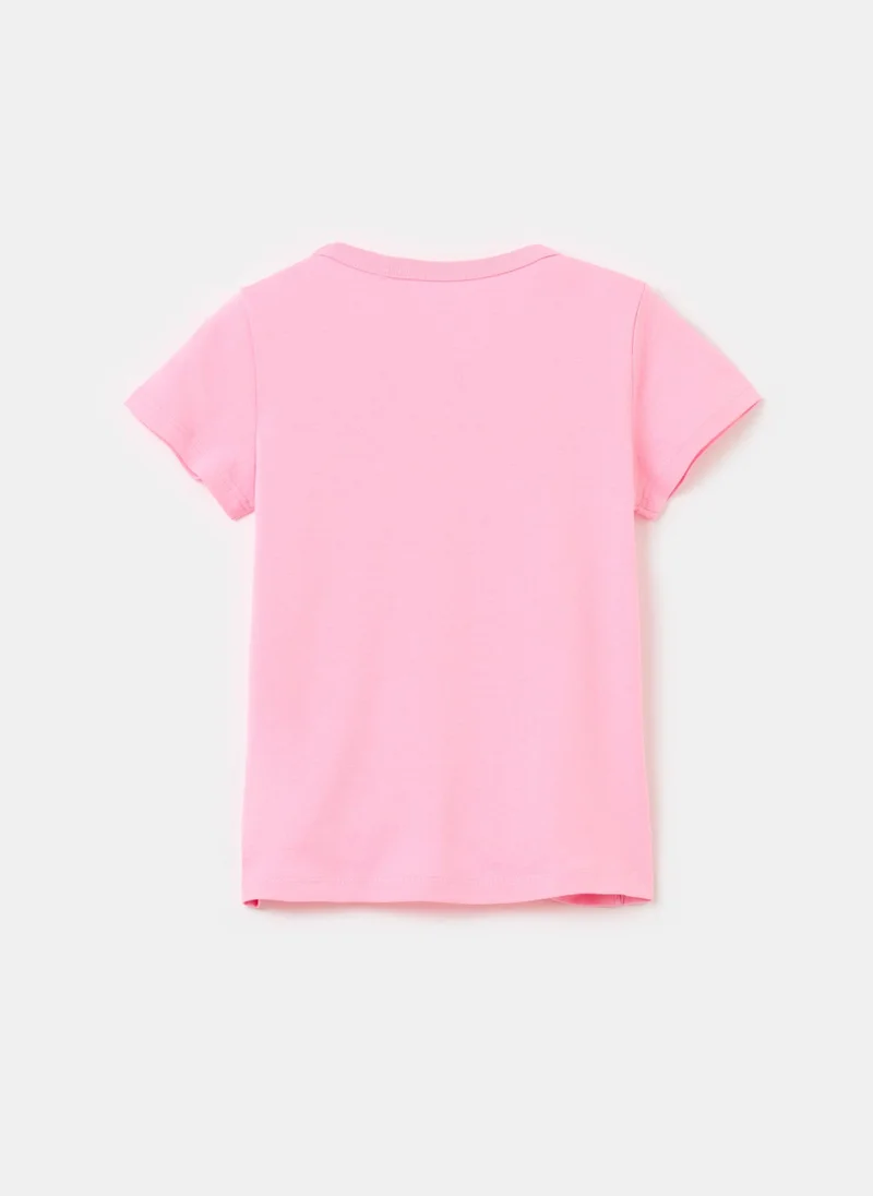 Ovs Ovs Solid T-Shir Pink