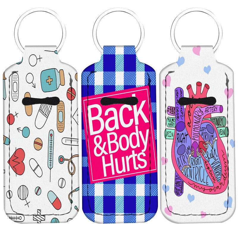 WXCYDG Doctor and Nurse Lip Balm Holder Key Chain,Lip Balm Keychain Holder with Clip - Image 1