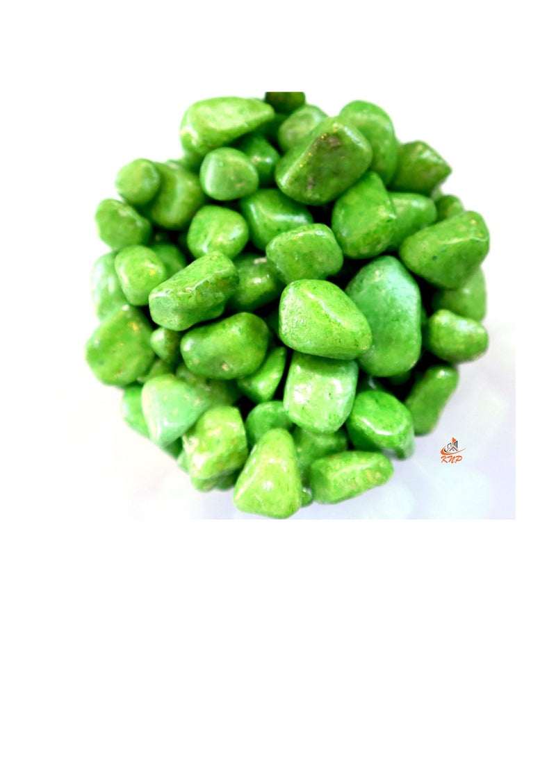 KNP - Green Decorative Painted Pebbles Aquarium 10-15mm 10 kg - Image 1