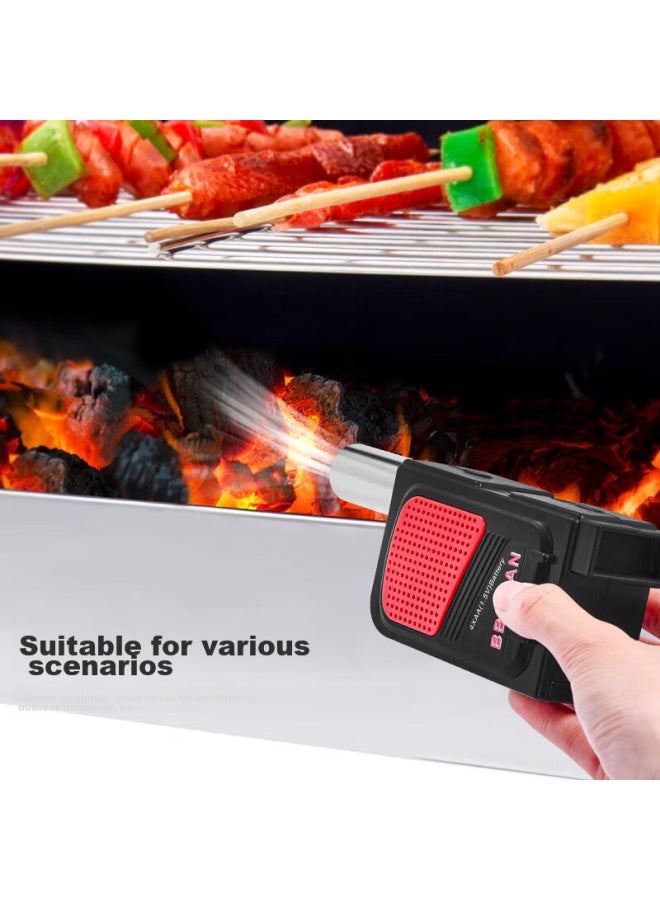 Suncojia Electric Fan Blower, Charcoal Blower, Camping Picnic Fire Starter, Barbecue Ignition Tool - Image 2