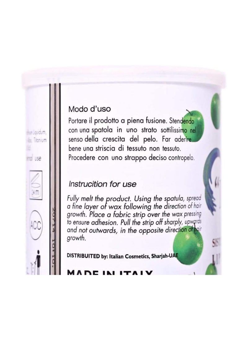 IBR CERA - IBR Cera Green Apple Wax 600ml, Hair Removal Wax Skin Care Product for Men and Women - Image 1