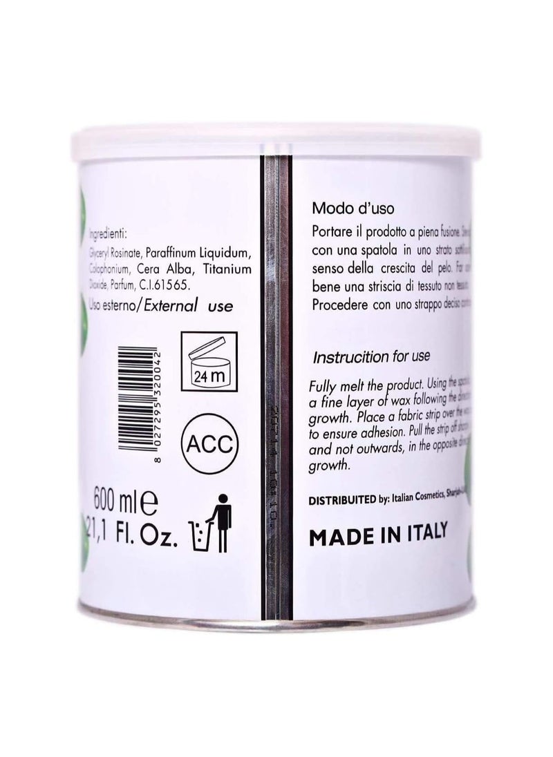 IBR CERA - IBR Cera Green Apple Wax 600ml, Hair Removal Wax Skin Care Product for Men and Women - Image 1