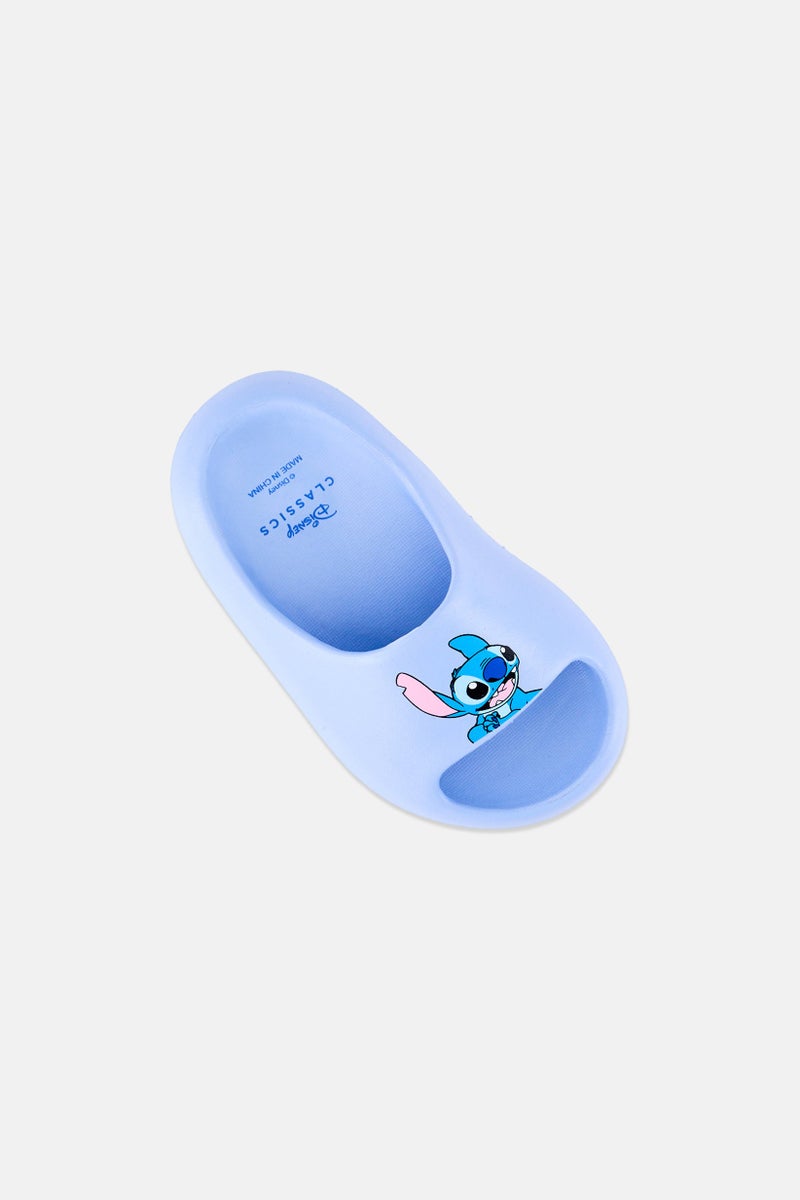 Disney Toddlers Girl Disney Classics Slip On Slider, Light Blue - Image 4