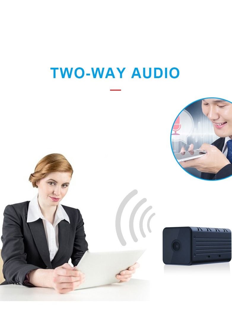 Generic HD 1080P WiFi Mini Night Vision Indoor Wireless Surveillance Security Camera with Speaker  - Image 4