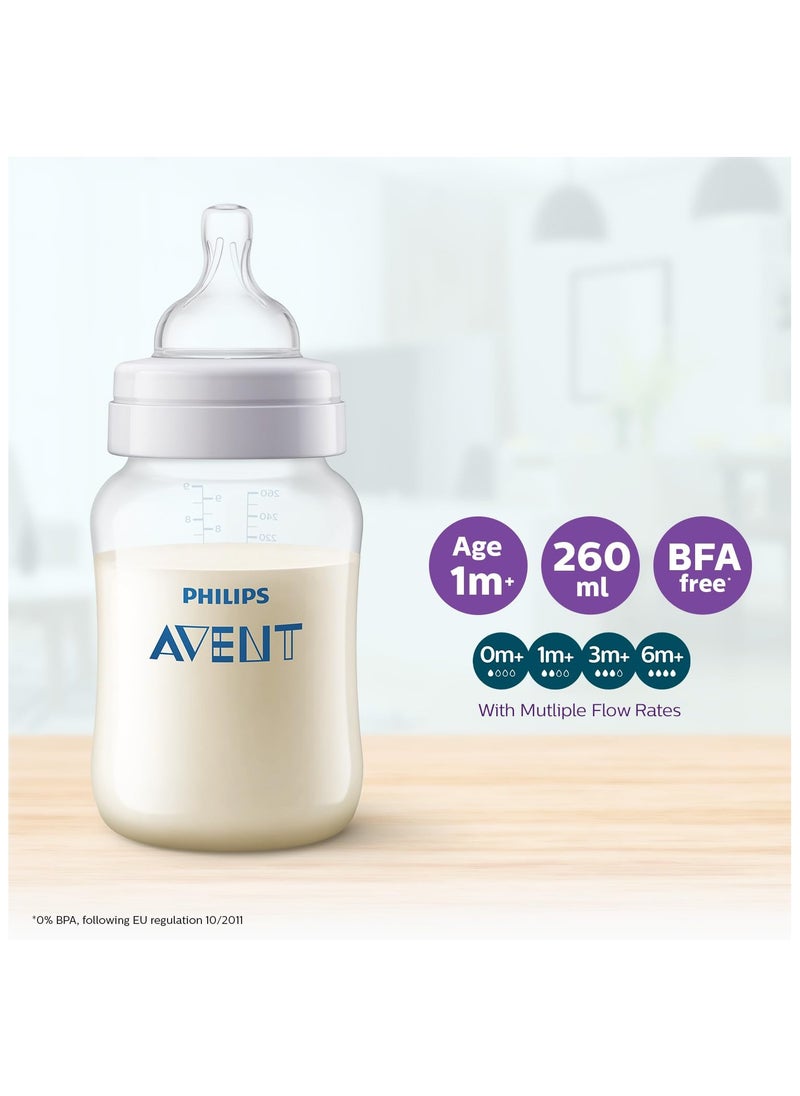 Philips - Philips Avent Anti-Colic Baby Feeding Bottles | 9oz/260ml - Pack of 2 | SCY103/20 - Image 1