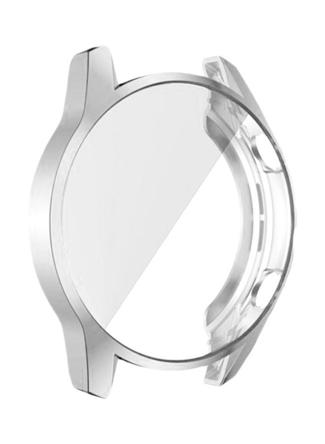 NIBEMINENT Protective Smartwatch Case For Huawei GT 2 42mm Silver/Clear  - Image 1