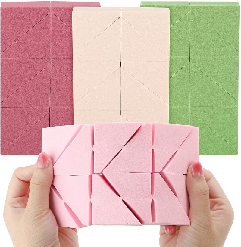 WSYUB Makeup Sponges Wedges, Disposable Makeup Applicator Cosmetic Wedges Sponges for Foundation Latex Free, Medium Size - Image 1