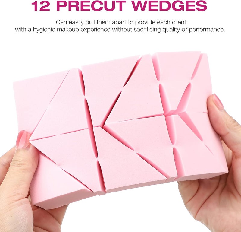 WSYUB Makeup Sponges Wedges, Disposable Makeup Applicator Cosmetic Wedges Sponges for Foundation Latex Free, Medium Size - Image 3
