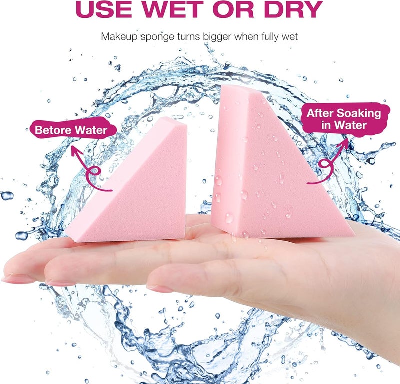WSYUB Makeup Sponges Wedges, Disposable Makeup Applicator Cosmetic Wedges Sponges for Foundation Latex Free, Medium Size - Image 4