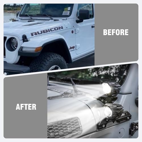 OMU Genesis Series Aluminum High Low Beam Switchable A-Pillar Spotlight Compatible with Trucks Jeep ATV Motorcycle - Image 3