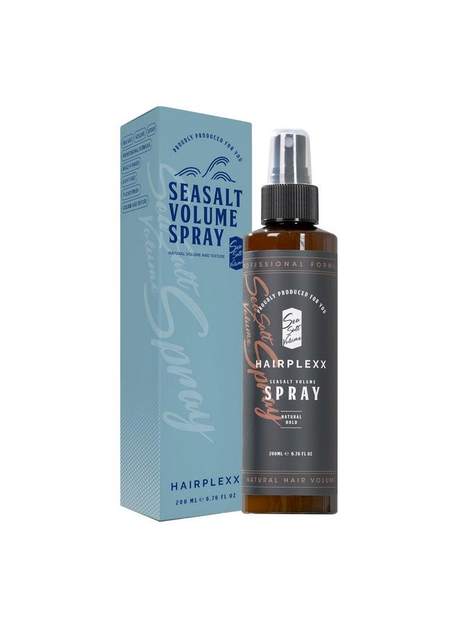 Hairplexx - Hairplexx Sea Salt Volume Hair Spray for both Men and Women, Natural Thick and Volumizing Hair Look with Matte Finish and Natural Hold, Paraben Free - 6.76 Fl Oz (Pack of 1) - Image 1