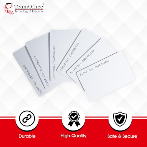 Team Office 125 kHz Thin RFID Proximity Cards – ISO Standard, Thermal Printable Contactless Smart Cards for Attendance & Access Control (Pack of 25) - Image 5
