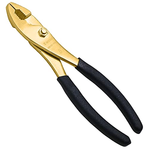 WEDO Brass Slip Joint Pliers 8 Adjustable Combination Pliers with NonSlip HandleFor Gripping Loosening Nuts and Bolts Cutting Steel WireDieForgedCorrosion Resistant - Image 1