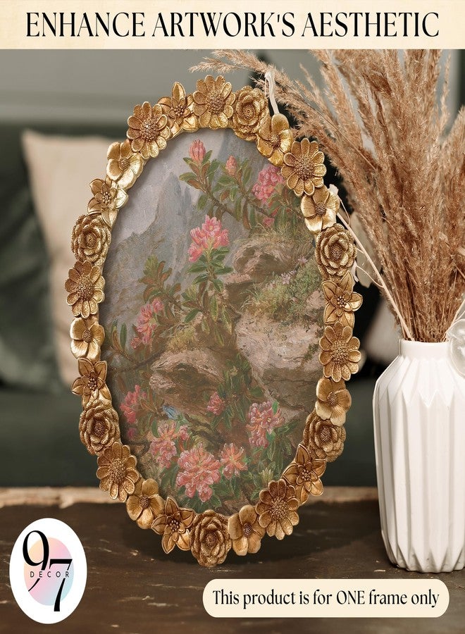 97 Decor Gold Oval Frame 8x10 - Gold Vintage Picture Frames 8x10, Antique Ornate Frames - Image 2