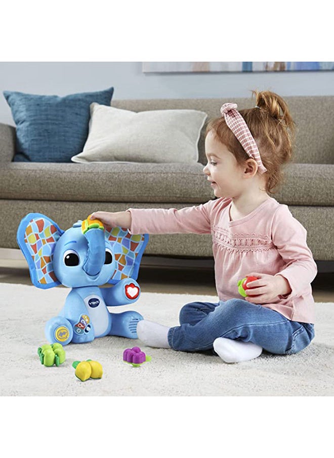 vtech - Smellephant |Elephant With Magical Trunk And Peek-A-Boo Flapping Ears, Interactive And Developmental Toy, Blue - 3 Months+ - Image 1