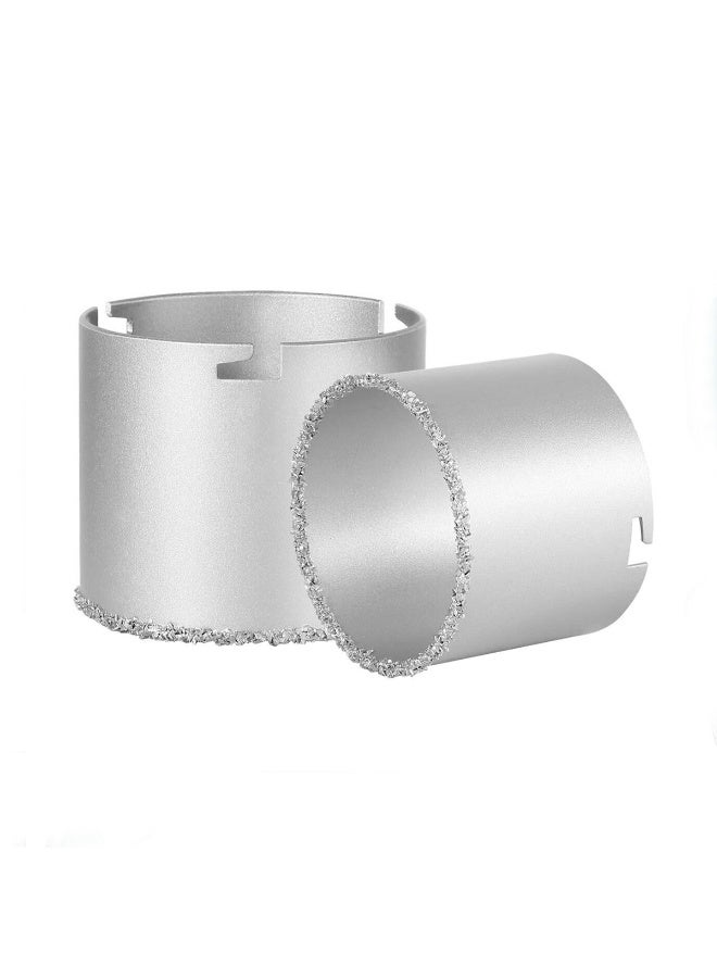 توتال مجموعة مناشير ثقب من كربيد التنجستن، 6 قطع - طقم قاطع ثقوب البلاط (33 مم، 53 مم، 73 مم، 83 مم) مع دليل حفر ومحور، أداة قطع البلاط والسيراميك والبورسلين والجص، قاطع ثقوب ماسي شديد التحمل - TAC44061 - Image 2