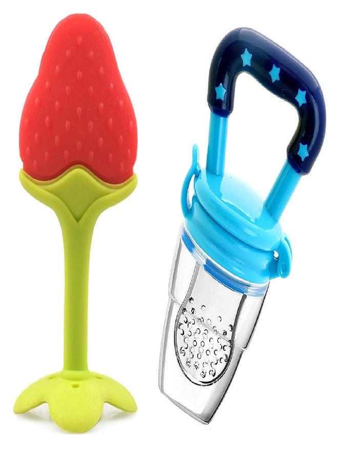 Aplam Chaplam Infant Silicone Fruit Shape Teether For 3 To 6 Months Baby Teether For Baby 6-12 Months Baby Teether 3-6 Months Babies Teether For 6 To 12 Months Baby Bpa Free Combo Pack (Multicolor11) - Image 1