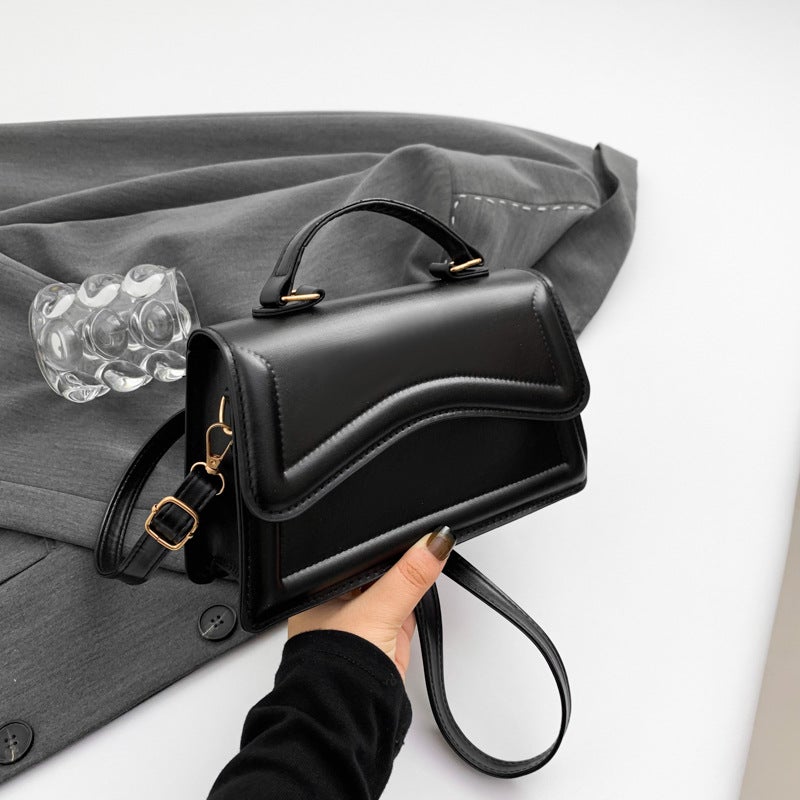 2024 Spring And Pure Color Small Fresh Korean Style Handbag Versatile Ins Single Shoulder Crossbody Bag Small Square Bag - Image 2