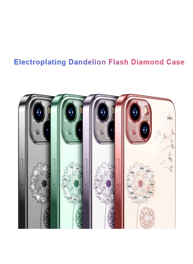 اس-توب جراب لهاتف iPhone 14 Pro مصنوع من مادة TPU بتصميم الهندباء الماسية المطلية بالكهرباء - Image 2