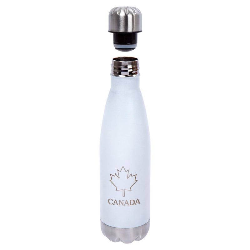 PURE Special Canada Edition Stainless Steel Classic Double Wall Water Bottle  17 oz  White - Image 4