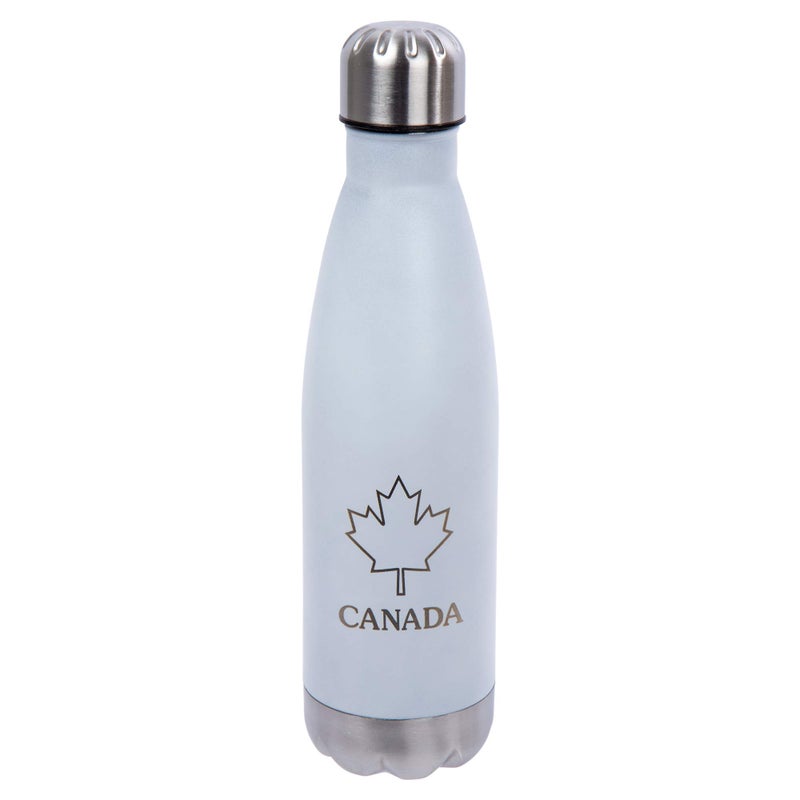 PURE Special Canada Edition Stainless Steel Classic Double Wall Water Bottle  17 oz  White - Image 1