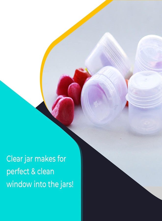PUTHAK Clear Empty Cosmetic Jar | Transparent Makeup Container for Eyeshadow, Face Cream, Lip Balm | Small Storage Pot | Leak-Proof & Reusable (10ml- Pack 24) - Image 5