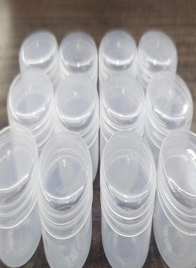 PUTHAK Clear Empty Cosmetic Jar | Transparent Makeup Container for Eyeshadow, Face Cream, Lip Balm | Small Storage Pot | Leak-Proof & Reusable (10ml- Pack 24) - Image 2