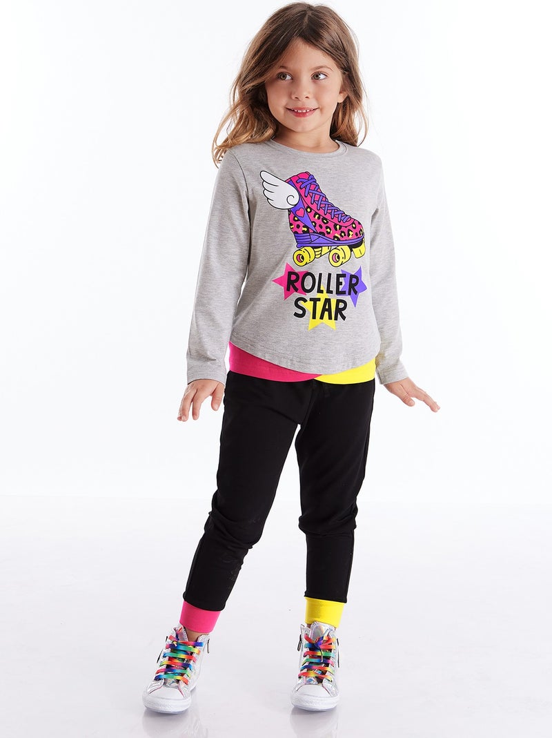 Mshb&G Roller Star Girls T-shirt Pants Set - Image 1