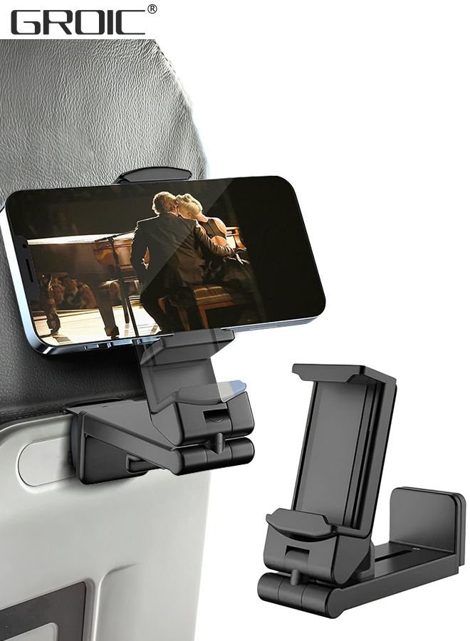 Universal in Flight Airplane Phone Holder Mount, Tablet Phone Stand for Phone Holder Mount for Desk Clamps Phone Tablet Holder for Phone Flexible Tablet Mount Cell Phone Stand fits Phone