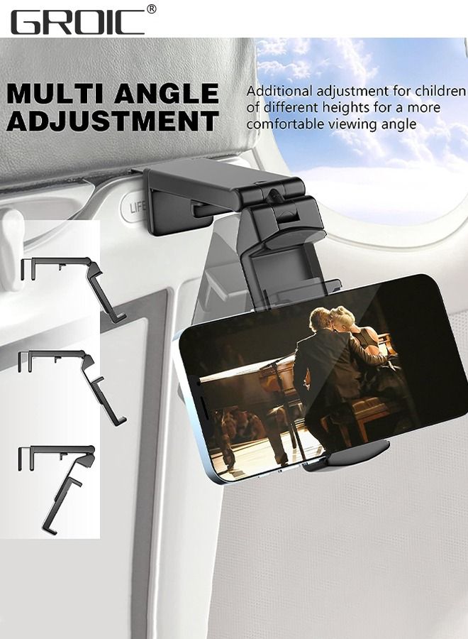 GROIC Universal in Flight Airplane Phone Holder Mount, Tablet Phone Stand for Phone Holder Mount for Desk Clamps Phone Tablet Holder for Phone Flexible Tablet Mount Cell Phone Stand fits Phone  - Image 5