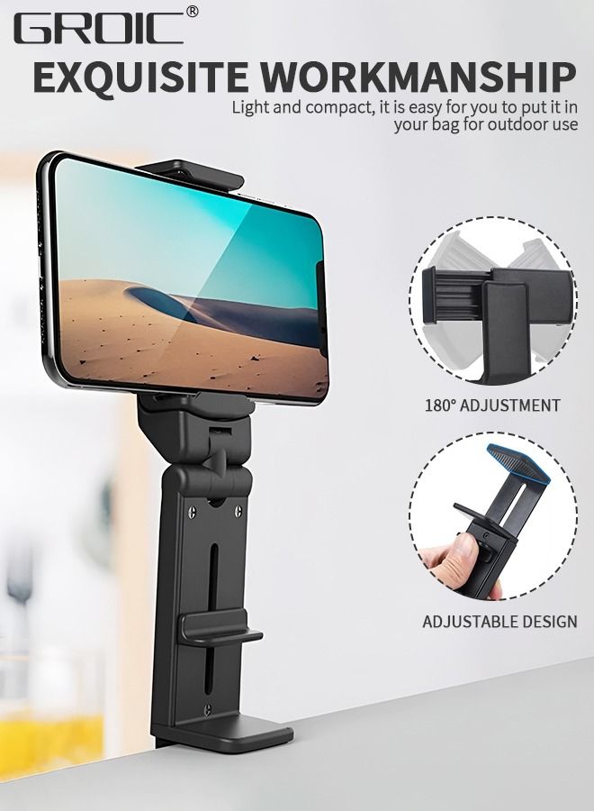 GROIC Universal in Flight Airplane Phone Holder Mount, Tablet Phone Stand for Phone Holder Mount for Desk Clamps Phone Tablet Holder for Phone Flexible Tablet Mount Cell Phone Stand fits Phone  - Image 4