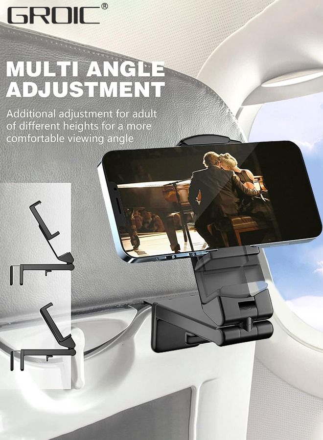 GROIC Universal in Flight Airplane Phone Holder Mount, Tablet Phone Stand for Phone Holder Mount for Desk Clamps Phone Tablet Holder for Phone Flexible Tablet Mount Cell Phone Stand fits Phone  - Image 3