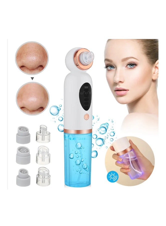 Generic Small Bubble Skin Beautifier Facial Blackhead Remover Vacuum, Facial Pore Cleaner Device with 6 Removable Suction Head for Women and Men  - Image 2