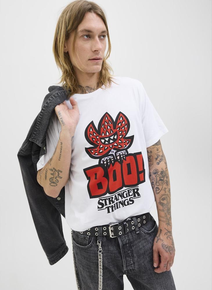 JACK & JONES Graphic Crew Neck Regular Fit T-Shirt - Image 3